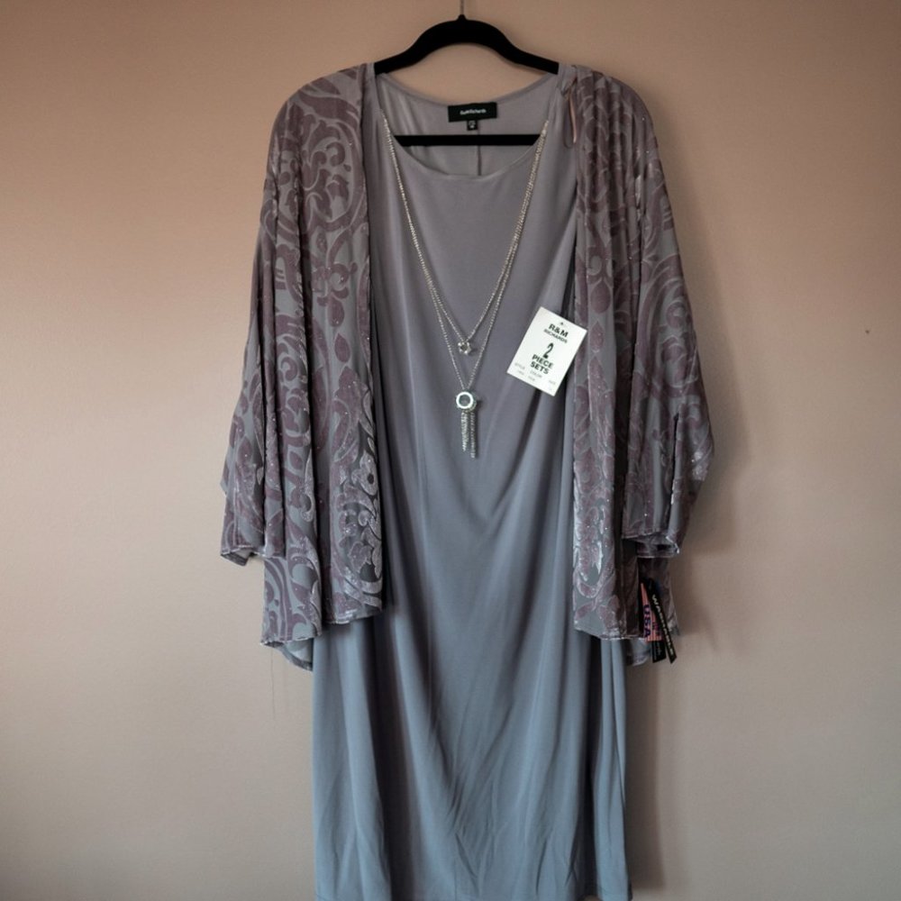 2-Piece Silver/Grey Dress